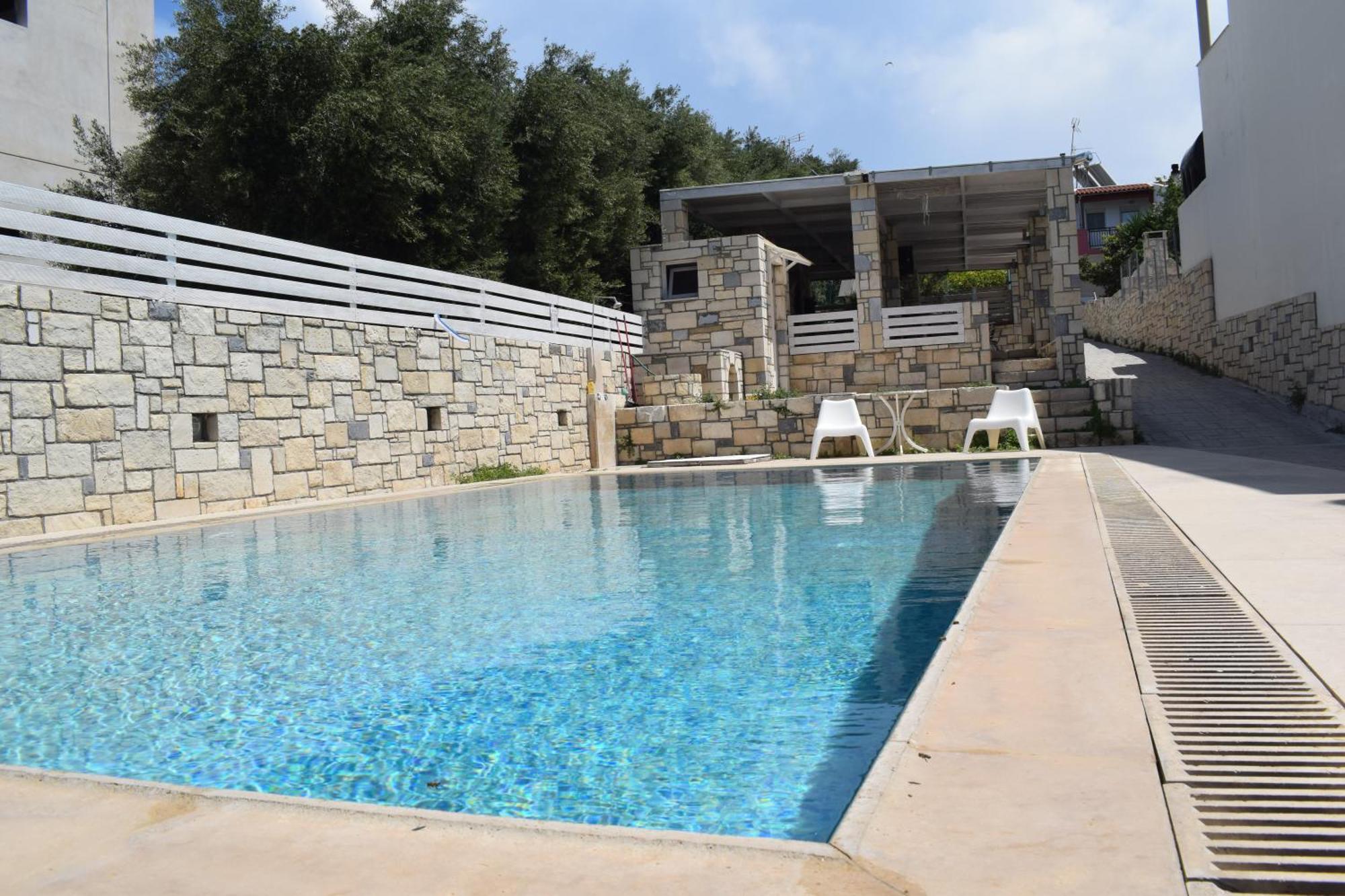 Aquarock Villa With Private Pool Prassas Экстерьер фото