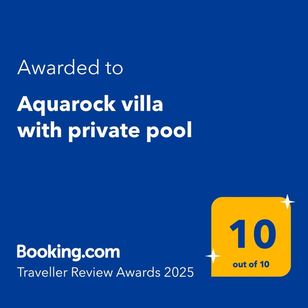 Aquarock Villa With Private Pool Prassas Экстерьер фото